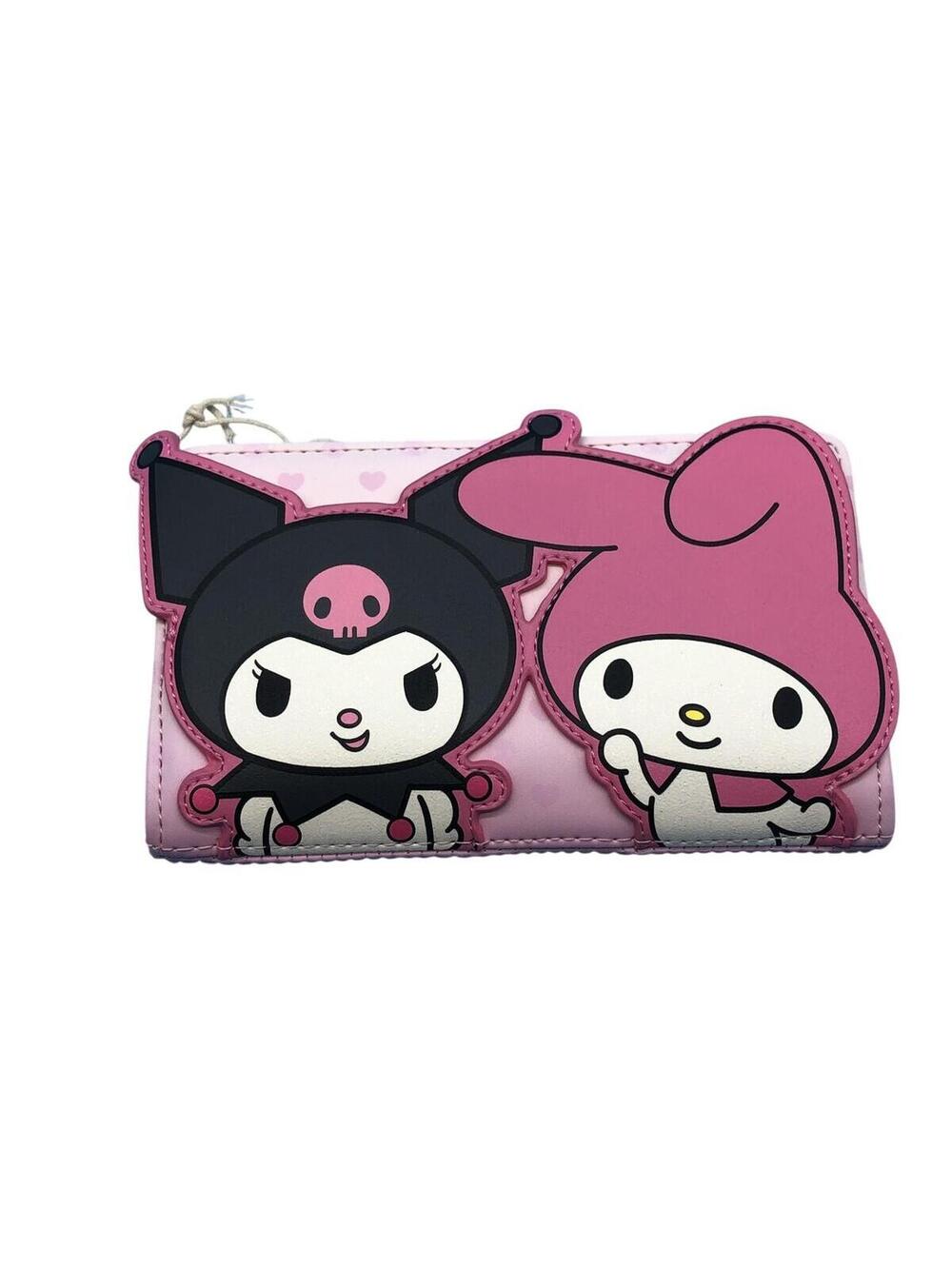 Loungefly Wallet Womens One Size Pink My Melody Kuromi Zip Around Sanrio Hearts